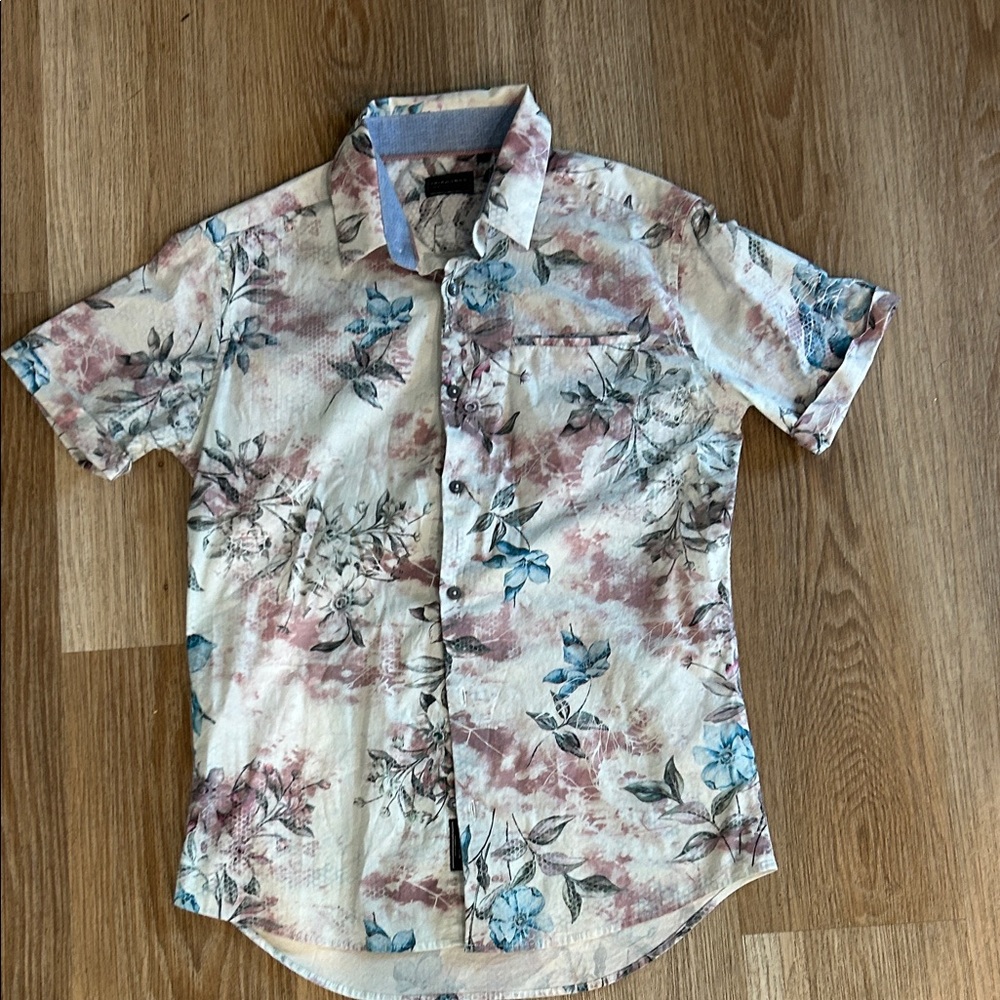Men’s Tropical Short Sleeve button Down